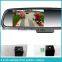 4.3 Inch Rearview Mirror Monitor, Car Rear Camera and Parking Sensor Display Bluetooth