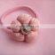 latest hairband designs elastic rubber rope headband girl headwear diy hair accessories with artificial flower hair accessories