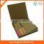 Combined sticky strips index,notes,memo pads in craft paper holder/box