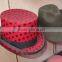 100% pure australia wool felt Polka Dot hat