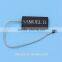Customized string buckle/seal for apparel