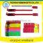 pure color kids vinyl band laser pvc wristband for party