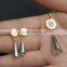 Gold Tone Big Fake Diamond Jewelry Set Necklace for Bridal