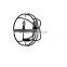 Industrial Rustic Dome Cage Wall Light Iron Bracket Wall Mount Oil Rubbed Wall Fixture