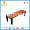Outdoor recreation equipment cast iron bench in the park