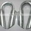Wire rope protected ring, rigging hardware wire tube thimble