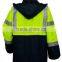 yellow safety reflective jacket ,reflective safety light jacket,work jacket with reflective stripes