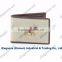 Custom elephant red needlepoint wallet with genuine leather