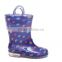 Kids Blue Dots PVC Rain boots