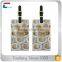 Personalized Plastic PVC Luggage Tags Suitcase Carry-On ID, Set of 2