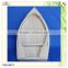 handmade natural color paulownia wooden boat storage box