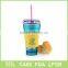 double wall plastic soft drink mugs with snacks food for USA market