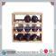 Solid Pine Wooden 12 Wine Bottle Shelf Rack Table Top Shelf Organizer