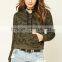 Sexy Wholesale Hoodie Sweatshirt Fleece Knit Crop Top Long Sleeve Camo Print Hoodie For Women Fashion Wear 5xl