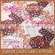 new design suede print dyeing with florals for girl's garment
