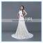 High Quality Italian Lace Cap Sleeve A Line Long Wedding Dress