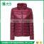Popular Style Pink Color Women Ultralight Goose Down Jacket for Winter