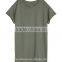 Good Quality 100% Cotton Plain Womens Loose Fit T Shirt Longline Short Sleeve T Shirt Wholesale T Shirt Dress