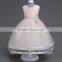 2017 New Arrival Kids Fancy Wedding Matt Satin Dress Baby Girl Evening Party Skirt
