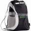 Ecosmart Arches recycled cinch backpack. Features a main compartment with a cinch top and comes with your logo.