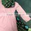 2016 new 3 pieces design baby girls pink top scarf Aztec pant sets girls fashion cute boutique set