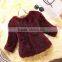 True female rabbit fur coat