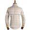 Latest designer checked and solid contrast front new men shirt