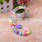 Plastic Bead necklace designs,fashion bead bracelet for children,jewelry diy kit