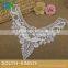 New Crochet Collar Beautiful Milk White Fabric Flower Venise Lace Sewing Applique DIY Craft Soluble Lace Collar Ladies