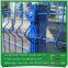 Green vinyl coated 3D fence panels garden triangle welded wire mesh