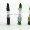 colorful rocket missle shape metal smoking pipe /pass cchg metal creative metal smoking pipe /fancy smoking pipe snuff bottle