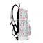 fashion print children shoulder canvas backpack traveling bag
