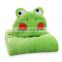 green frog hooded towel baby/children bathrobe