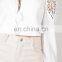 New Fashion Women Clothes Rayon Long Sleeve Crop Top