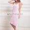 Ladies Seamless Bamboo Sleeveless Pink Nightwear Pajamas