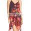 C53 Rose Floral Cover Up Beach Dress