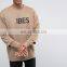 Oversized Longline Sweatshirt With Double Sleeve & Print