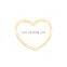 Gold Heart Hair Clips