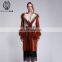Original Design Ladies Doubel Face Fur Dress Mogolian Sheep Fur Collar Merino Fur Overcoat Famous Style Sheepskin Fur Garment