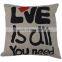 Wholesale fashion home decorative throw sofa chair digital printing 3d linen latest design cushion cover