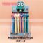 Hot Selling stationery and school Good Quality cheap animal design plastic gel pen cute non erasable ink pens with packaging bag