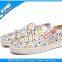 Black and white stripe cheap casual shoes on wholesale