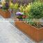 Big rectangular metal garden flower pots