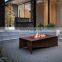 Iron wood chips burning corten steel outdoor metal fire pits