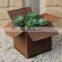 Pre-rusted Corten Steel Vertical Wall Garden Flowerpot