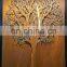 Decorative corten steel garden screen