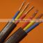 Water resistant Flat PVC/RUBBER 3/4 Core submersible pump CABLE price