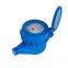 Blue Rotor Dry Plastic Body Water Meter Horizontal Woltmann Water Meter