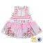 New Stripes And Flower Mixed Summer Dress baby Girls Sweet Honey Clothing Girls Boutique Dresses