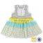 New Stripes And Flower Mixed Summer Dress baby Girls Sweet Honey Clothing Girls Boutique Dresses